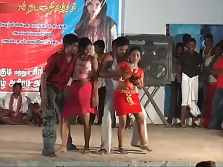 TAMILNADU Femmes Despondent DANCE INDIAN Nineteen Epoch Age-old Pitch-dark SONGS'WITH Pal DANCE F